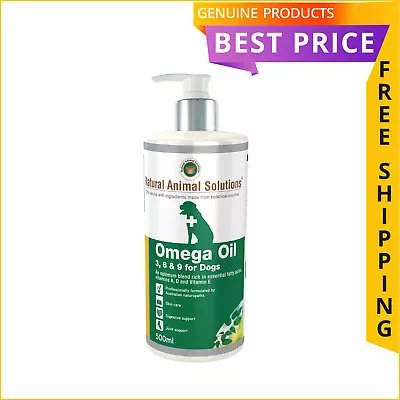 Natural Animal Solutions Omega 369 Oil For Dogs 500 ML For Skin And Joint Care • $37.94