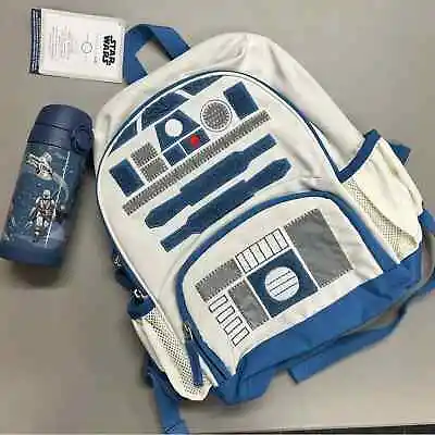 Pottery Barns X Disney Star Wars R2D2 Backpack & Thermos Water Bottle Set NEW • $97.77