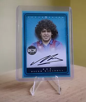 MARADONA SIGNED Autographed Card Barcelona TECHNIQUE 2024 Outdoor RARE • $89.90