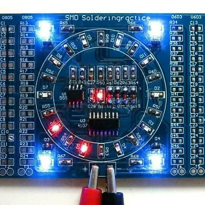 $2.99 • Buy Soldering Practice SMD Circuit Board LED Electronics X DIY Kit Project 1 .DECO
