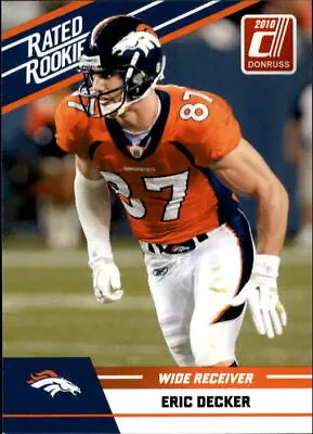 2010 Donruss Rated Rookies Football Card #38 Eric Decker • $1.49