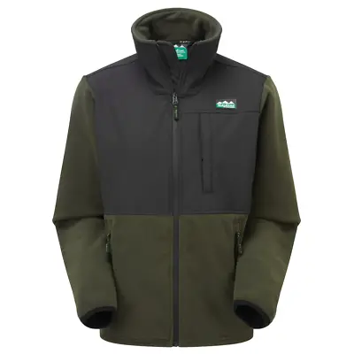 Ridgeline Hybrid Fleece Jacket Softshell Green Men Country Hunting GREAT SELLER • £49.50