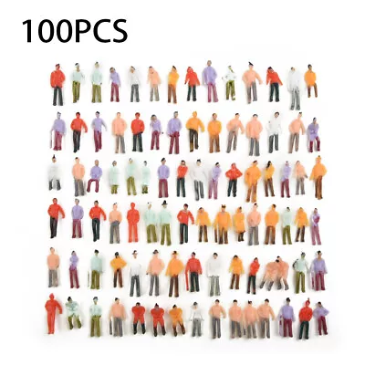 25/100 Pack 00 Gauge 1:75 Railway Train Mixed Painted People Figures Model UK • £3.85