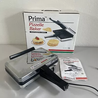 VillaWare Pizzelle Baker Prima Professional Series 5000-NS Vintage Tested Box • $74.99