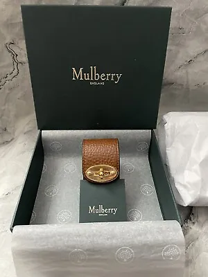 Mulberry Bayswater Cuff Bracelet | Oak Grain Leather | Size Small | Boxed & New • £79.99