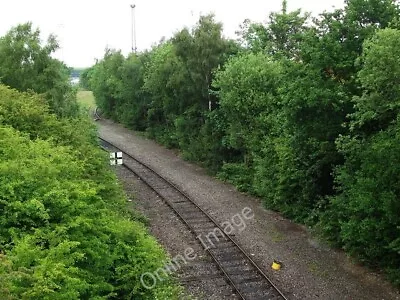 Photo 6x4 Manchester Ship Canal Railway Seen From Merseyton Road Bridge E C2010 • £1.80