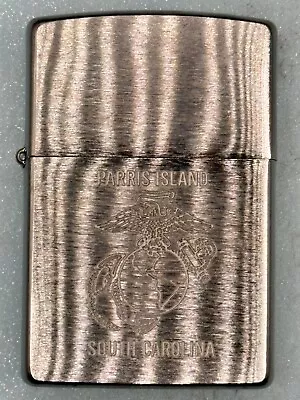 2020 United States Marines Parris Island SC Chrome Zippo Lighter NEW • $28.95