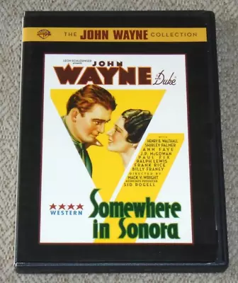 Somewhere In Sonora [DVD 2007] John Wayne/Ann Faye B&W 1933 Pre-code Western • $12.99