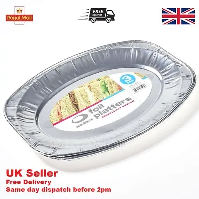 £11.99 • Buy Aluminium Foil Tray Baking Disposable Oven Food Party Takeaway Buffet Platter
