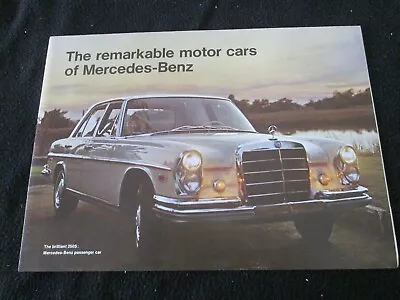 1967 Mercedes Foldt Brochure 220 230 250 S 250SE Coupe & Conv 250SL 600 Catalog • $24.98