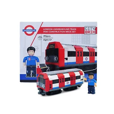 London Underground CityBrix Small Tube Train Brick Set • £14.95