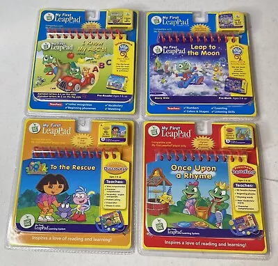 Lot Of 4 New Sealed My First LeapPad Cartridges: Dora Moon ABC's Rhyme (Frog) • $30