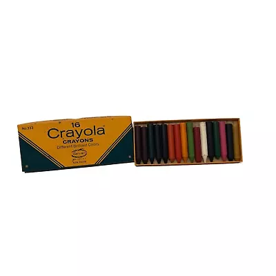 VTG Crayola 16 Crayons No. 333 Binney & Smith Non-Toxic New York • $13.50