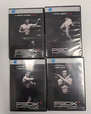 BEACHBODY: P90X + Plus Extreme Home Fitness With Tony Horton 4 DVD Set  • $14.99