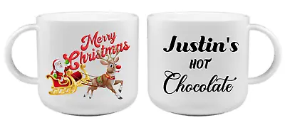 £7.50 • Buy Personalised Christmas Children Kids  Polymer Plastic Unbreakable 6oz Mugs Cup
