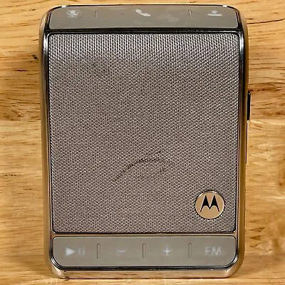Motorola Roadster TZ710 Silver/Black Bluetooth Portable In-Car Speaker Phone • $38.28