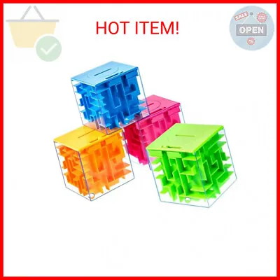 4 Pieces Money Maze Puzzle Boxes For Cash Gift Great For Kids And Adults Money • $20.43