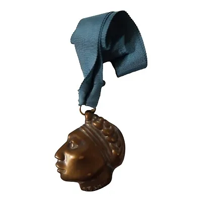 Vtg 1991  Bronze Profile Medallion NAWA National Academy Of Western Art Smith • $79.90