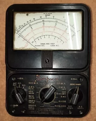 Simpson 260 Multimeter - For Parts Or Repair Only! • $15