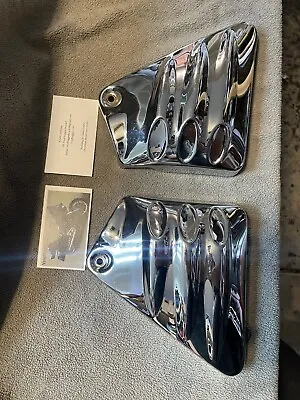 Harley VRod Vrsc CVO VRSCSE Chrome Neck Covers / Frame Side Cover Panel Rare • $225