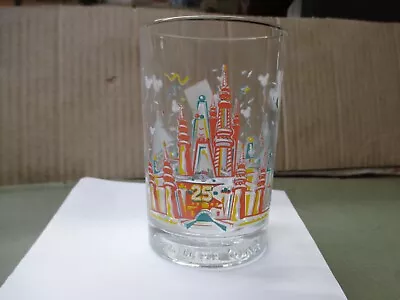 Vintage McDonalds Walt Disney World 25th Anniversary Glass 1996 Magic Kingdom • $12.99