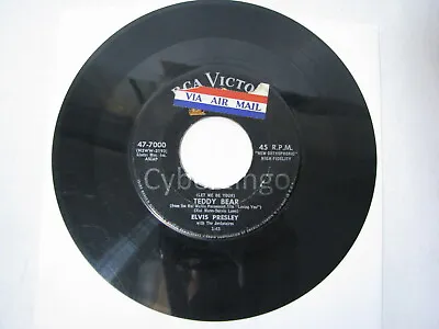 Teddy Bear Loving You Elvis Presley 45 Rpm Record 1957 Vintage • $20.32