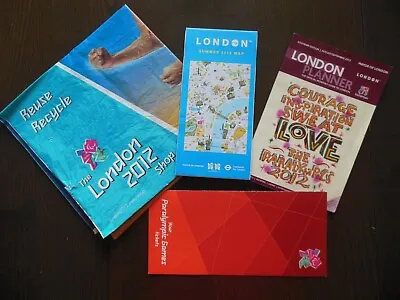 London 2012 Paralympic Games (bundle): Souvenir Map/planner/wallet/bag • £0.49