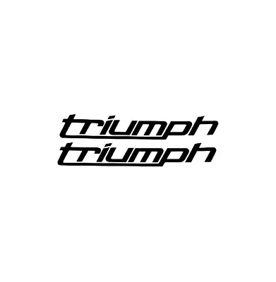 Tank Sticker Decals X 2 Compatible With Triumph New Logo Design  • £2.70