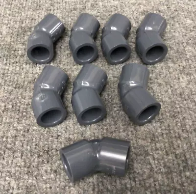 Lot Of 8 Spears 817-003 3/8  PVC Sch 80 45 Deg Elbow Socket New • $39.99