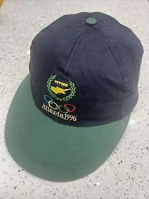 Vintage Atlanta 1996 Olympics Cyprus Baseball Cap Hat • £20