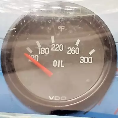 Vdo-310-012 - 310012 - Black Face Cockpit Oil Temp Gauge - 300f - 2-1/16 (52mm) • $60