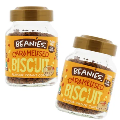 BEANIES FLAVOURED INSTANT 50g COFFEE JAR - LOW CALORIE • £10.48