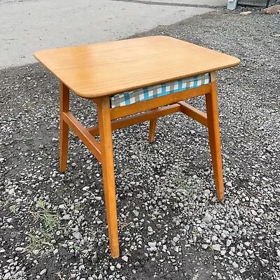 Vintage Beech Table Stool Mid-Century Retro Metamorphic Multi-Use Side Table • £40