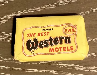 Vintage The Best Western Motel Guest Soap Bar Souvenir El Paso • $5.25