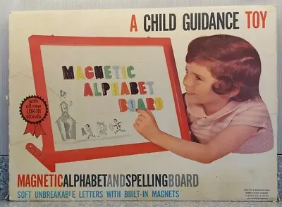 Magnetic Alphabet And Spelling Board 36 Letters 1959 Child Guidance Toy Inc.  • £22.93