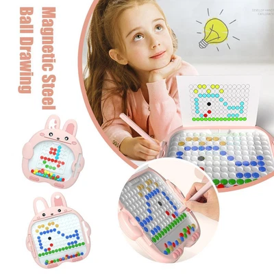 £15.67 • Buy Kids Magnetic Steel Ball Drawing Writing Board Creative Tos Education Bead PadUK