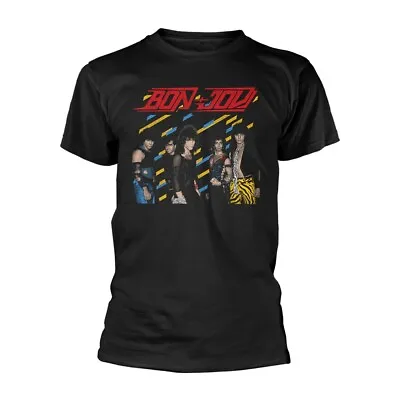 £17.70 • Buy Black Bon Jovi 80s Slippery When Wet New Jersey Official Tee T-Shirt Mens Unisex