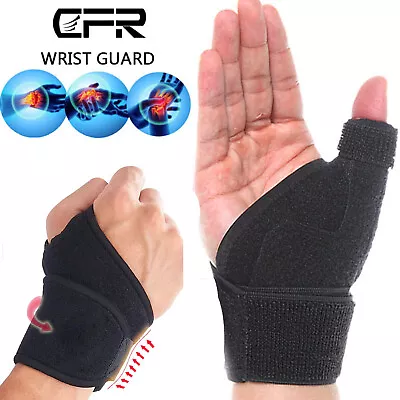 Wrist Thumb Support Hand Palm Brace Carpal Tunnel Arthritis Compression Gloves • $10.89