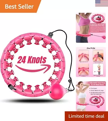 Weighted Hula Hoop - 24 Detachable Knots - Cardio Exercise & Massage Therapy • $39.99