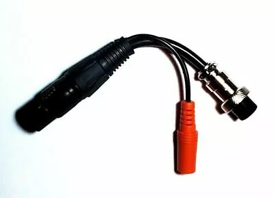 3-Pin XLR CONDENSER MIC To 8 Pin Round Adapter HS-03F For YAESU/TEN-TEC/FLEX • $22.94