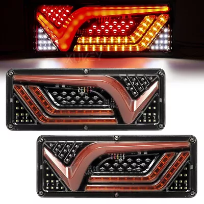 2X 91 LED Tail Lights Trailer Ute Caravan Truck Stop Indicator Rear LAMP 24V • $34.99