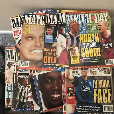 13 X Match Of The Day Magazines  Various Issues  (August 1996 - November 1996) • £25