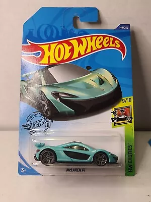 Hot Wheels 2020 - MCLAREN P1 [Green] VHTF NEAR MINT CARD GOOD COMBINED POSTAGE  • $10.99