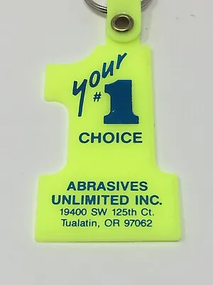 Abrasives Unlimited Tualatin Oregon Plastic Keychain Key Ring Accessory • $19.95