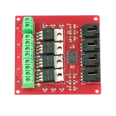 Four Channel 4 Route MOSFET Button IRF540 V2.0+ MOSFET Switch Module • $2.72