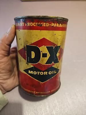 Vintage DX 1 Qt. Motor Oil Can • $20.50