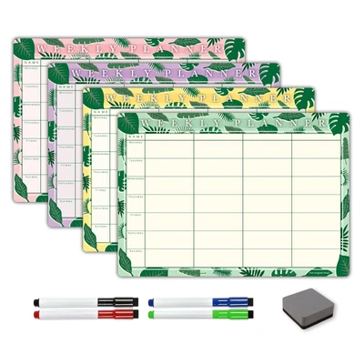 £12.95 • Buy Magnetic Weekly Planner, Dry Wipe Fridge Whiteboard Or Dry Erase Calendar Board