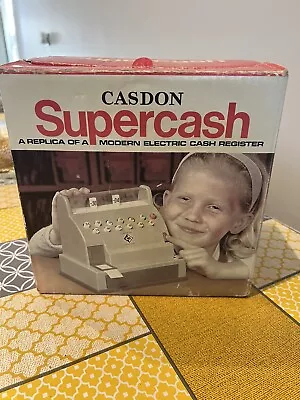 Carson Supercash - Made In 1960’s - Cash Register Toy Cash Machine Till.  Antic • £12