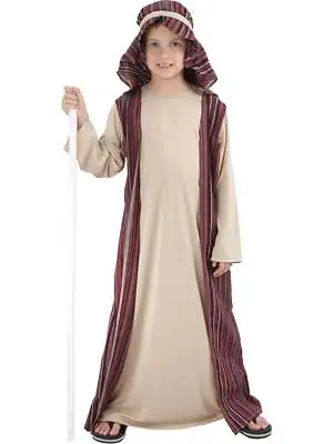 Child Shepherd Fancy Dress Costume Christmas Joseph Innkeeper Nativity Kids Boys • £14.99