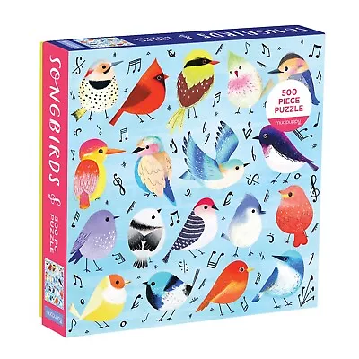 Songbirds Family Jigsaw Puzzle 500 Piece - Mudpuppy • $15